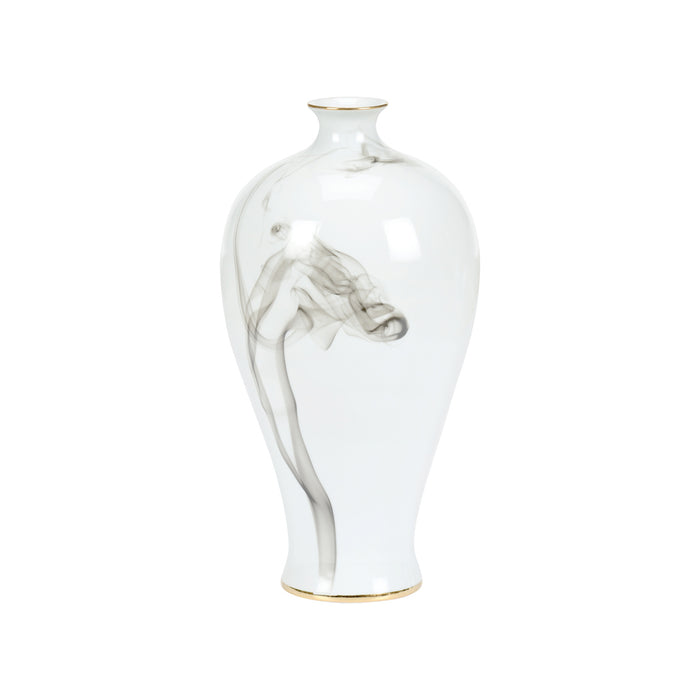 Wildwood White Cinder And Smoke Vase (Med)