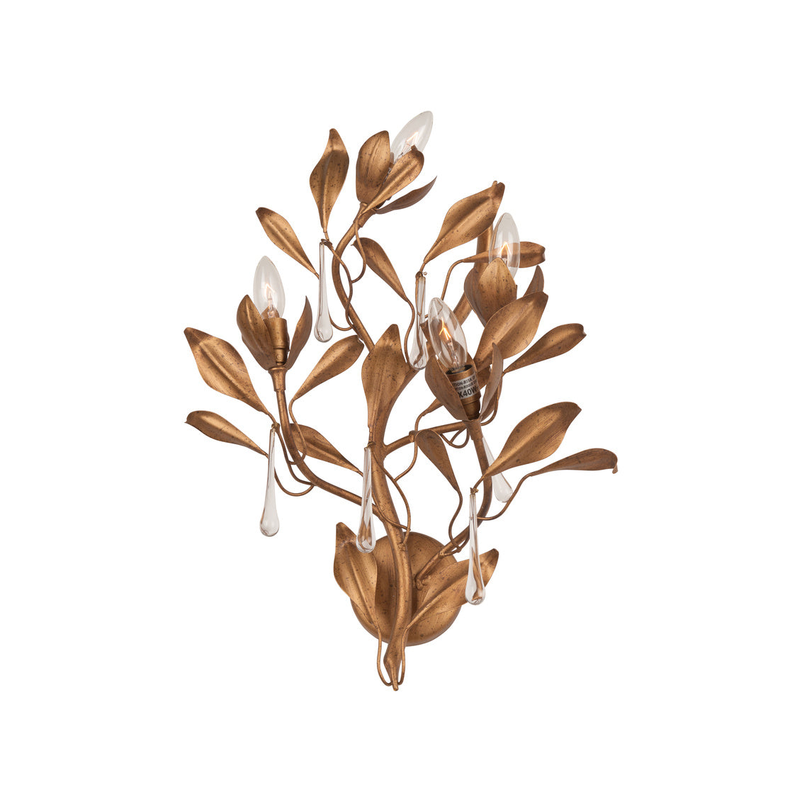 Chelsea House Bay Laurel Sconce - Left Facing