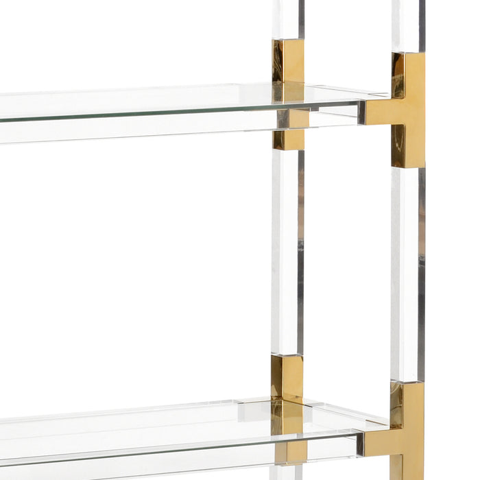 Chelsea House Gainsboro Etagere - Brass