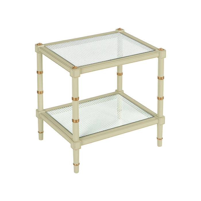 Chelsea House Conner Cane End Table - Green