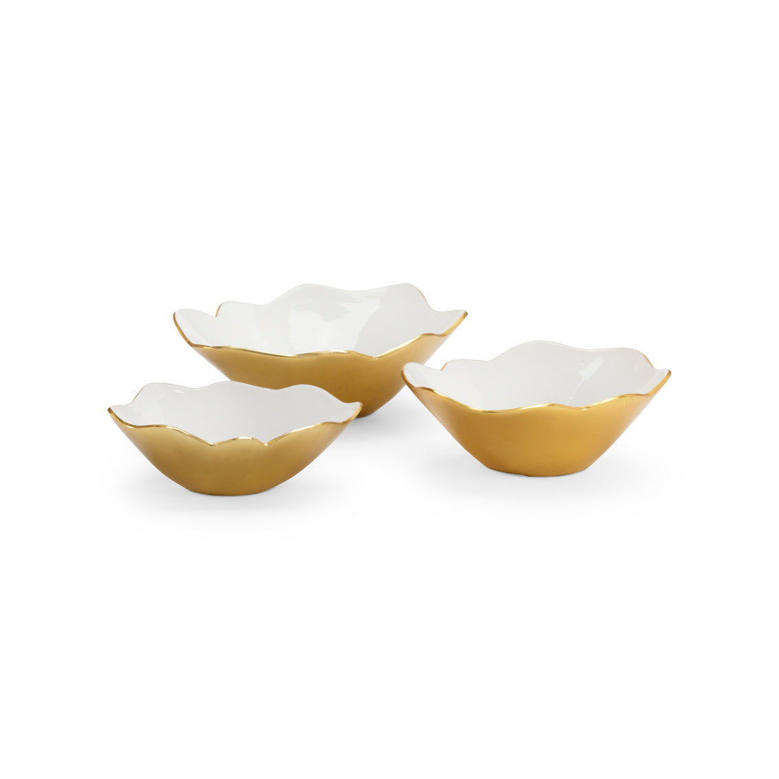 Chelsea House White Enameled Bowls (S3)