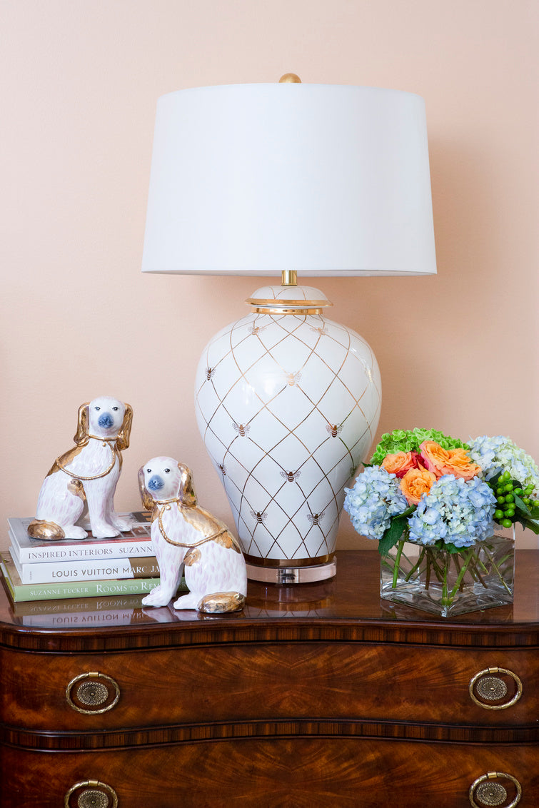 Chelsea House Ginger Jar Lamp - White