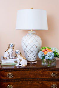 Chelsea House Ginger Jar Lamp - White