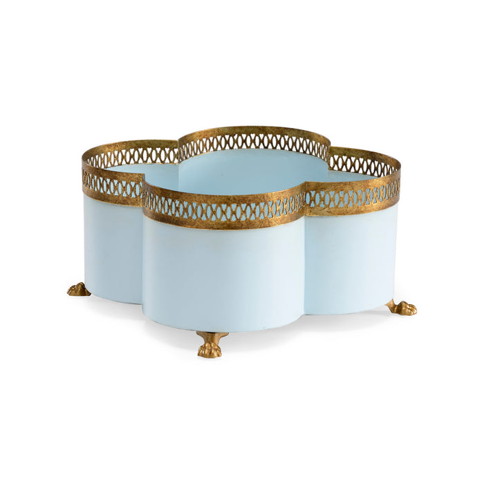 Chelsea House Tracery Cachepot - Lagoon (Sm)