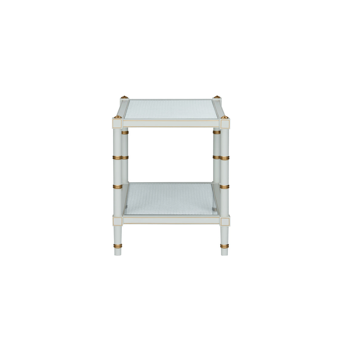 Chelsea House Conner Cane Cocktail Table - Gray