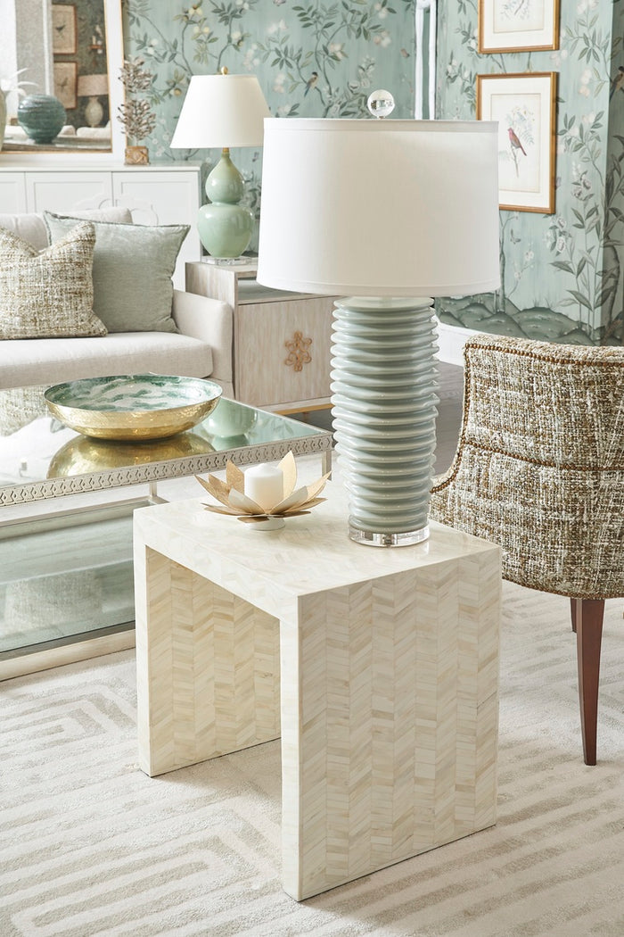 Chelsea House Fulton Vase Lamp - Green