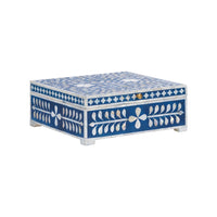 Chelsea House Bone Inlay Box-Blue