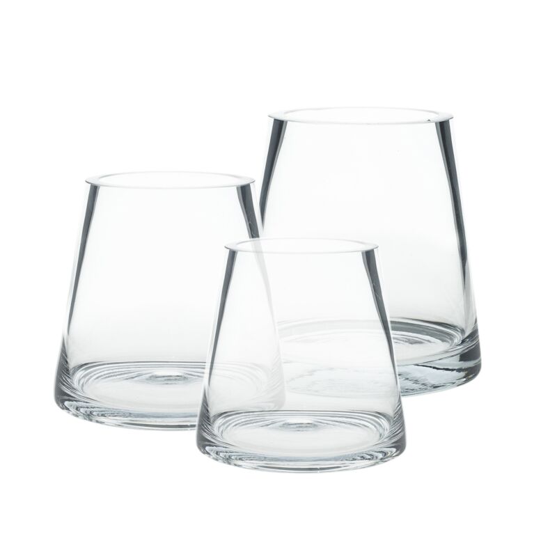 Design Shop Fat Pyramid Vase 5.5"x 5"