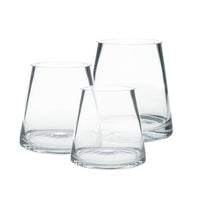 Design Shop Fat Pyramid Vase 4.75"x 8"