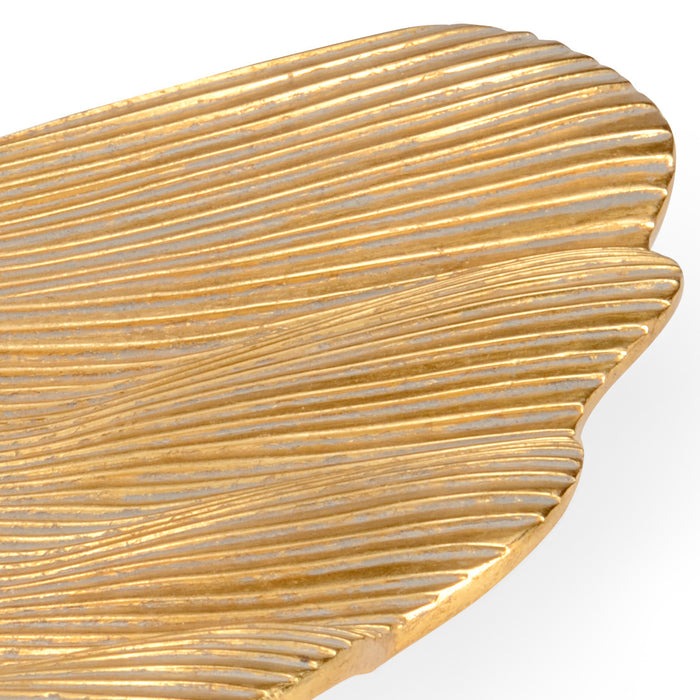 Chelsea House Lotus Leaf Trays - Gold (S3)