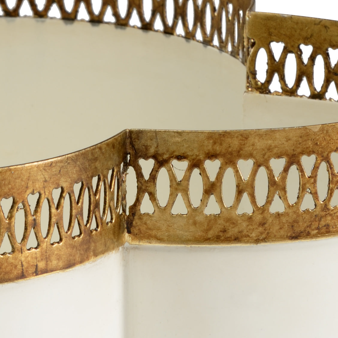 Chelsea House Tracery Cachepot - Cream (Sm)