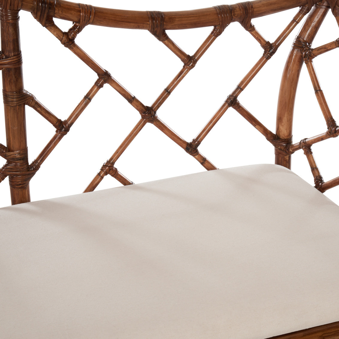 Chelsea House Chippendale Bamboo Settee -Brown