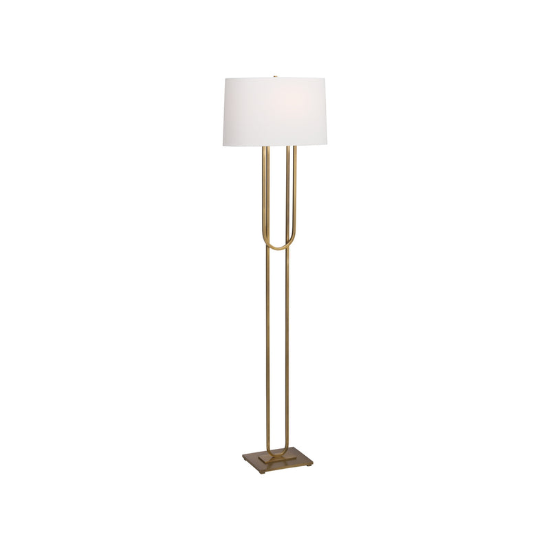 Chelsea House Odeon Floor Lamp - Aged Brass