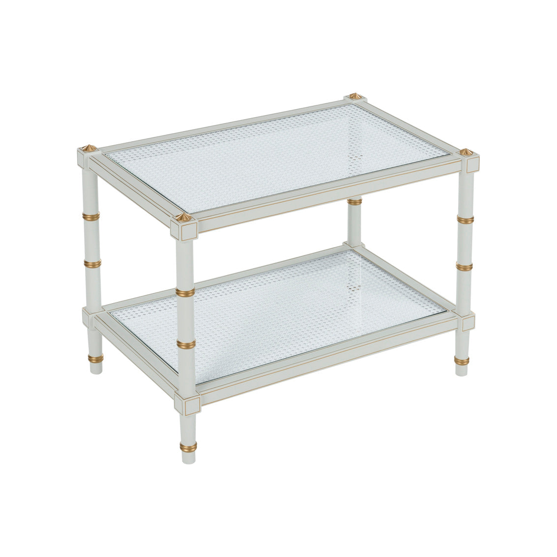 Chelsea House Conner Cane Cocktail Table - Gray