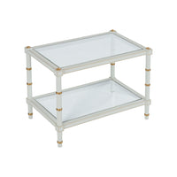 Chelsea House Conner Cane Cocktail Table - Gray
