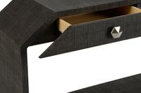 Chelsea House Bend 2-Drawer Console Table - Black