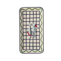 Design Shop Festive Fish Platter 12"x 6.25", Set of 2