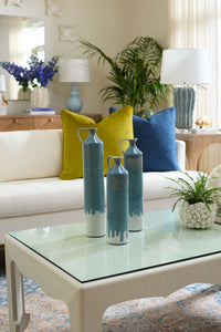 Villa & House Flagon Vase Set of 3, Lagoon