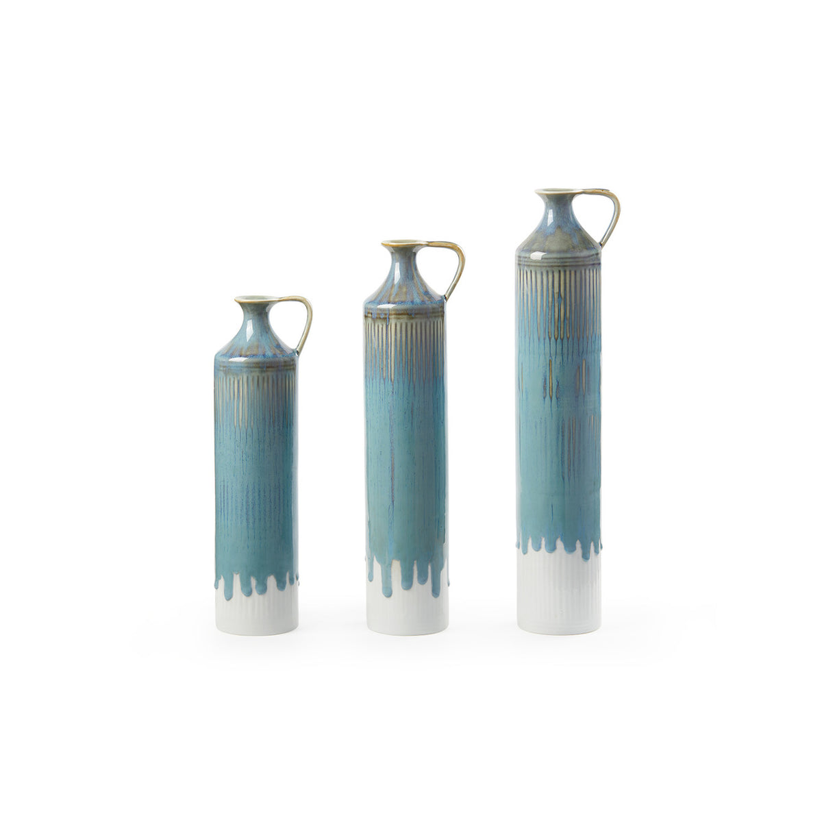 Villa & House Flagon Vase Set of 3, Lagoon