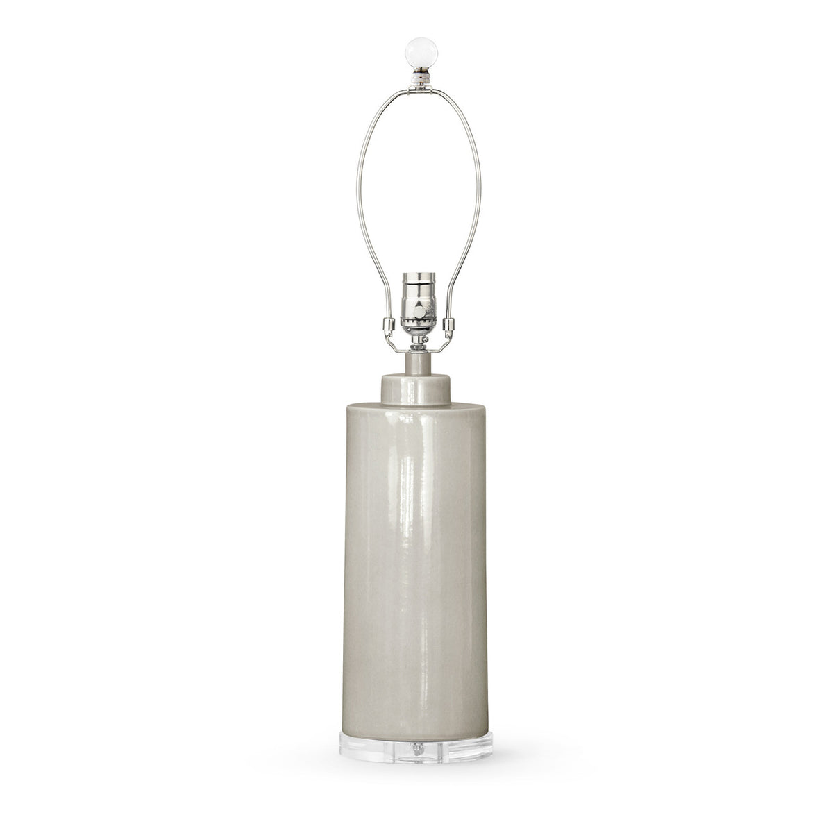 Villa & House Formosa Lamp Without Shade, Dove Gray