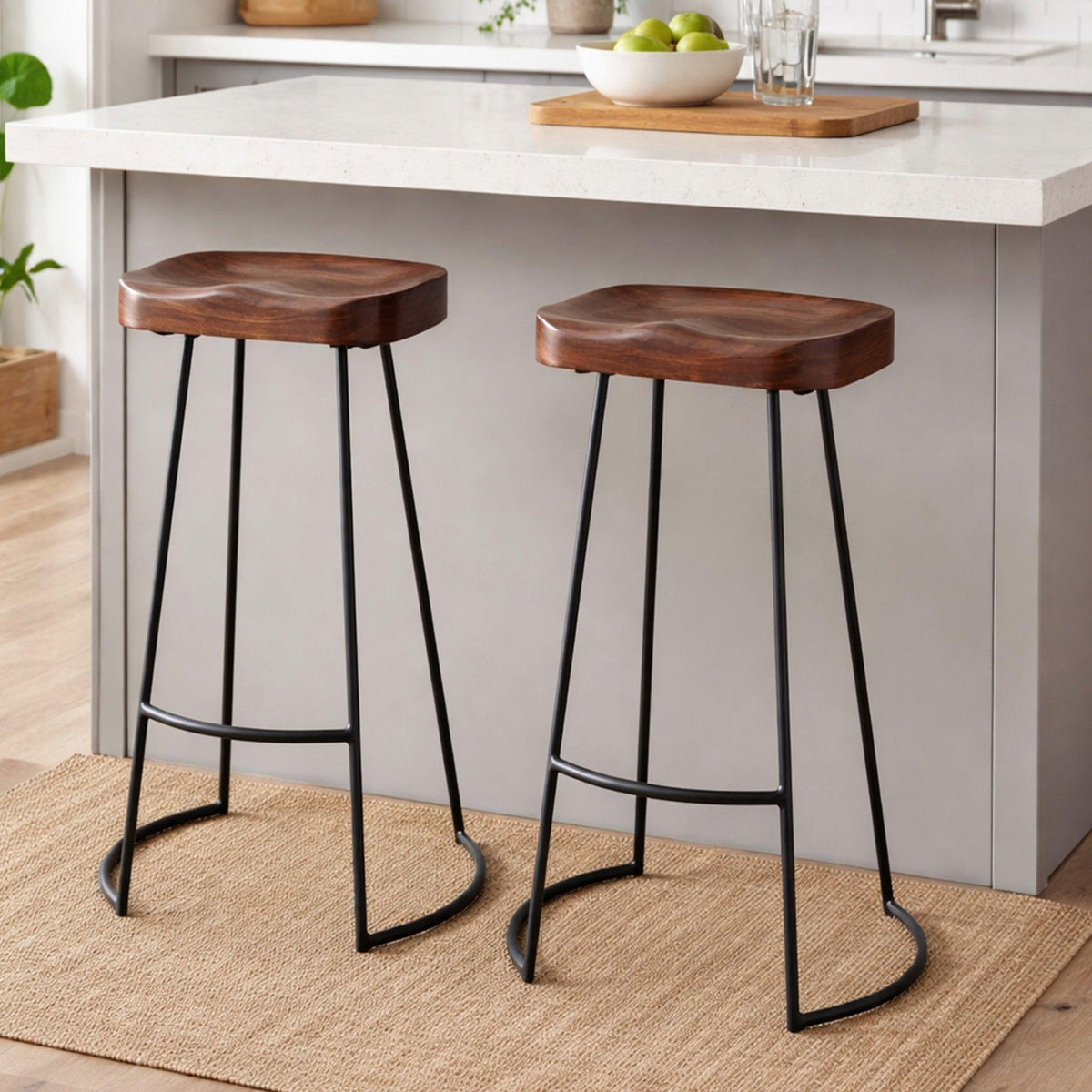 Chestnut Bar Stool Set of 2