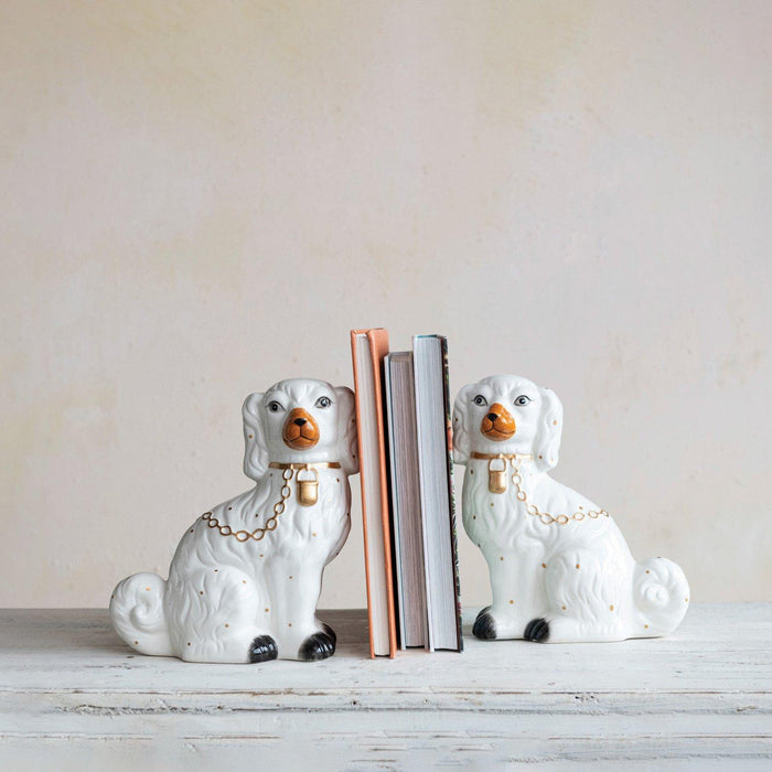 Design Shop Hand-Painted Dolomite Vintage Reproduction Staffordshire, Multi Color. Set of 2.