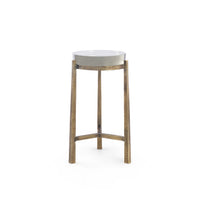 Villa & House Gideon Small Accent Table, Antique Brass