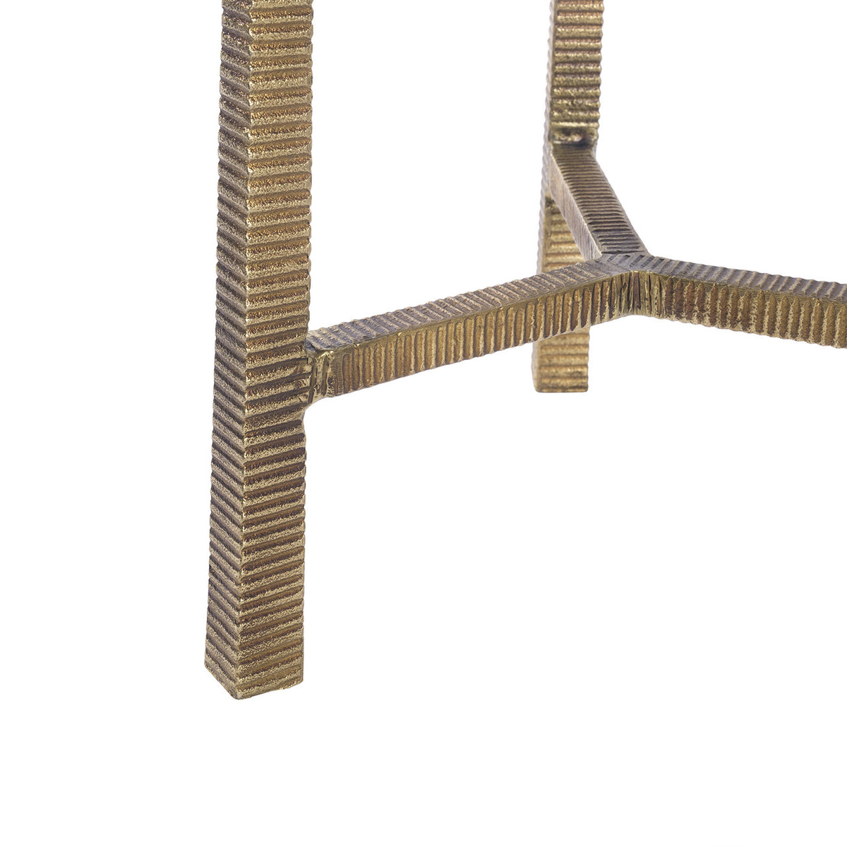 Villa & House Gideon Small Accent Table, Antique Brass