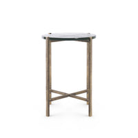 Villa & House Gideon Large Accent Table, Antique Brass