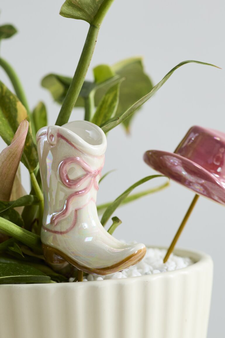 Design Shop Giddy Up Plant Sticks Set of 2 4"x 3.5"x 8"