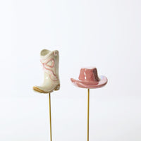 Design Shop Giddy Up Plant Sticks Set of 2 4"x 3.5"x 8"