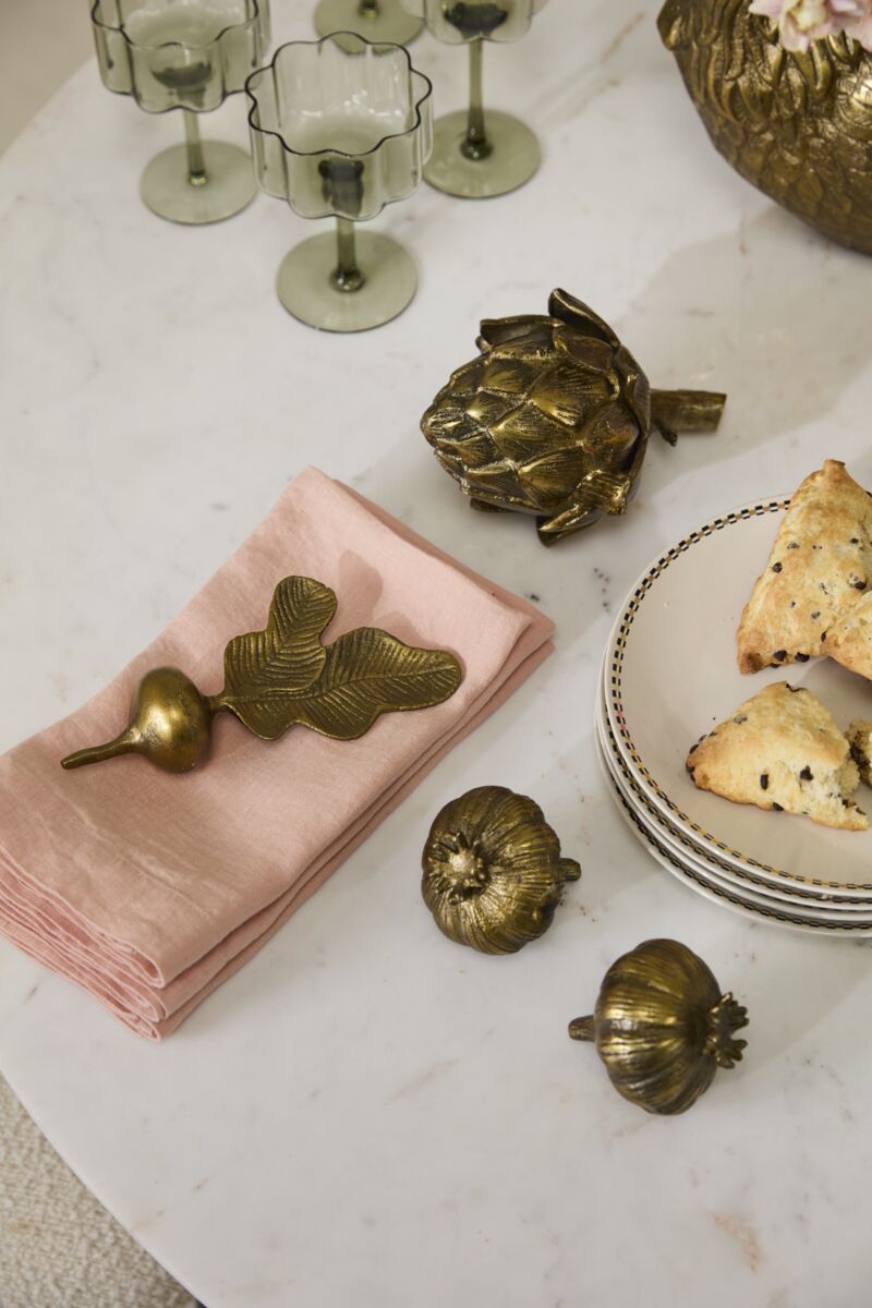 Design Shop Gilded Veggies 3.5"x 2"x 8", Set of 4