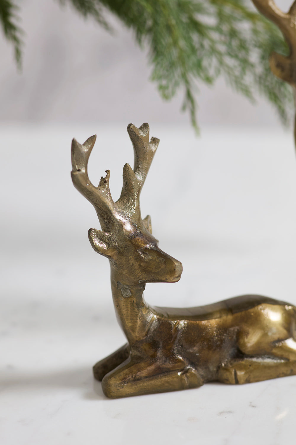 Design Shop Glenwood Deer Figurine 5"x 2.5"x 5.75", Set of 2
