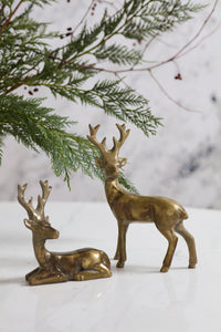 Design Shop Glenwood Deer Figurine 6.5"x 2.25"x 8.75", Set of 2