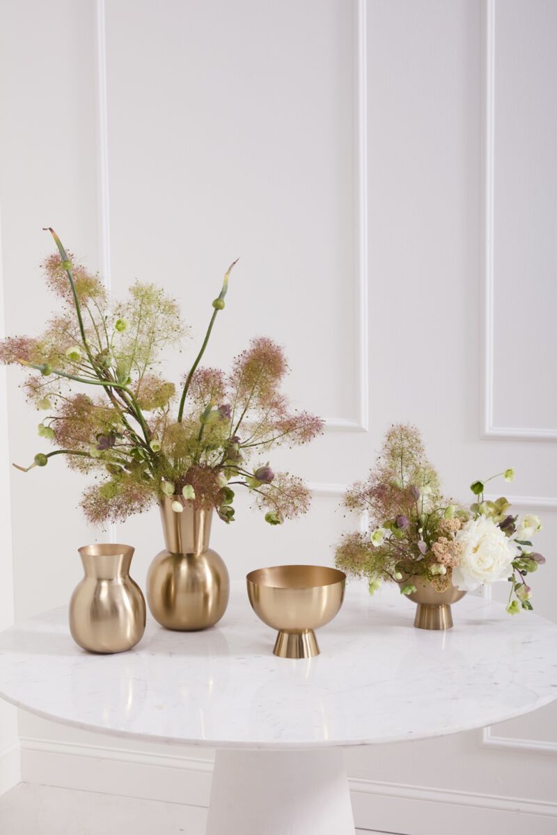 Design Shop Golden Love Vase 6.5"x 8"