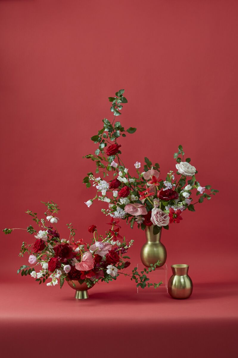 Design Shop Golden Love Vase 6.5"x 8"