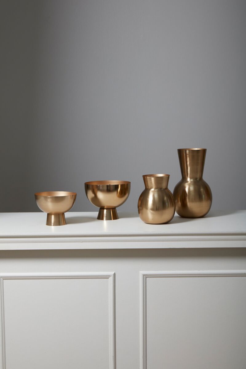 Design Shop Golden Love Vase 6.5"x 8"