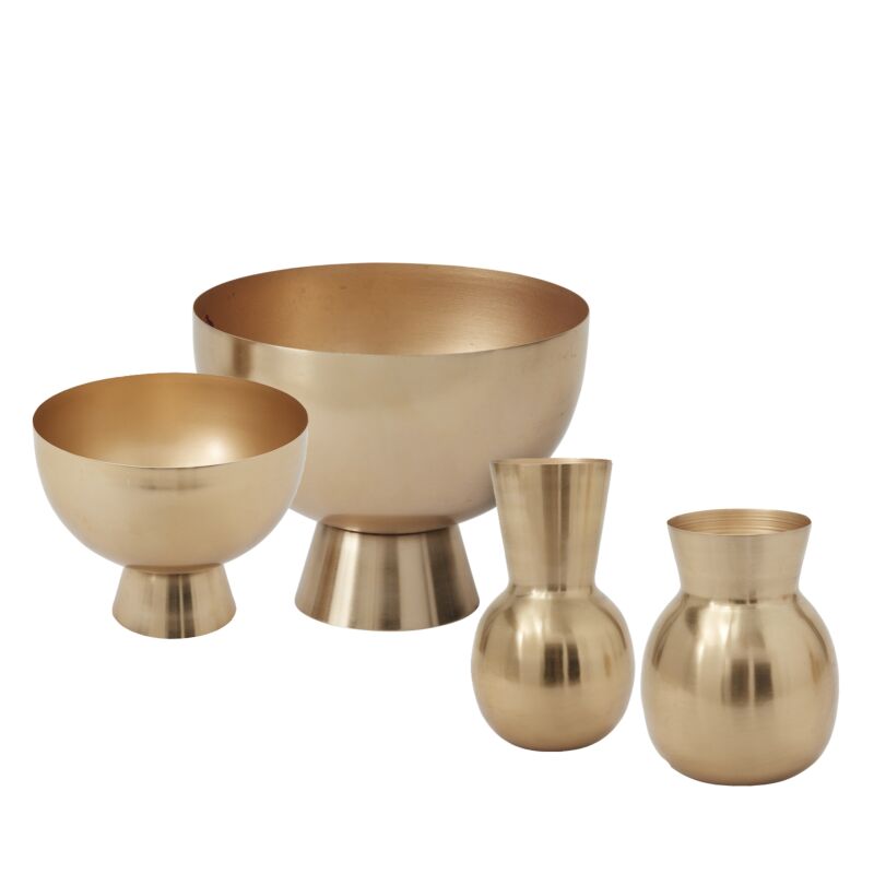 Design Shop Golden Love Vase 6.5"x 8"