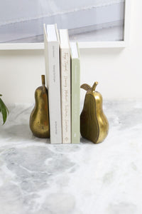 Design Shop Golden Pear Bookend Set of 2 - 5"x 4.75"x 7.5"