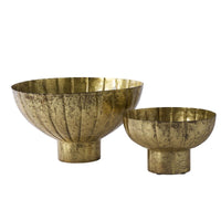 Design Shop Golden Shine Footed Bowl 8.75"x 5.25", Set of 2