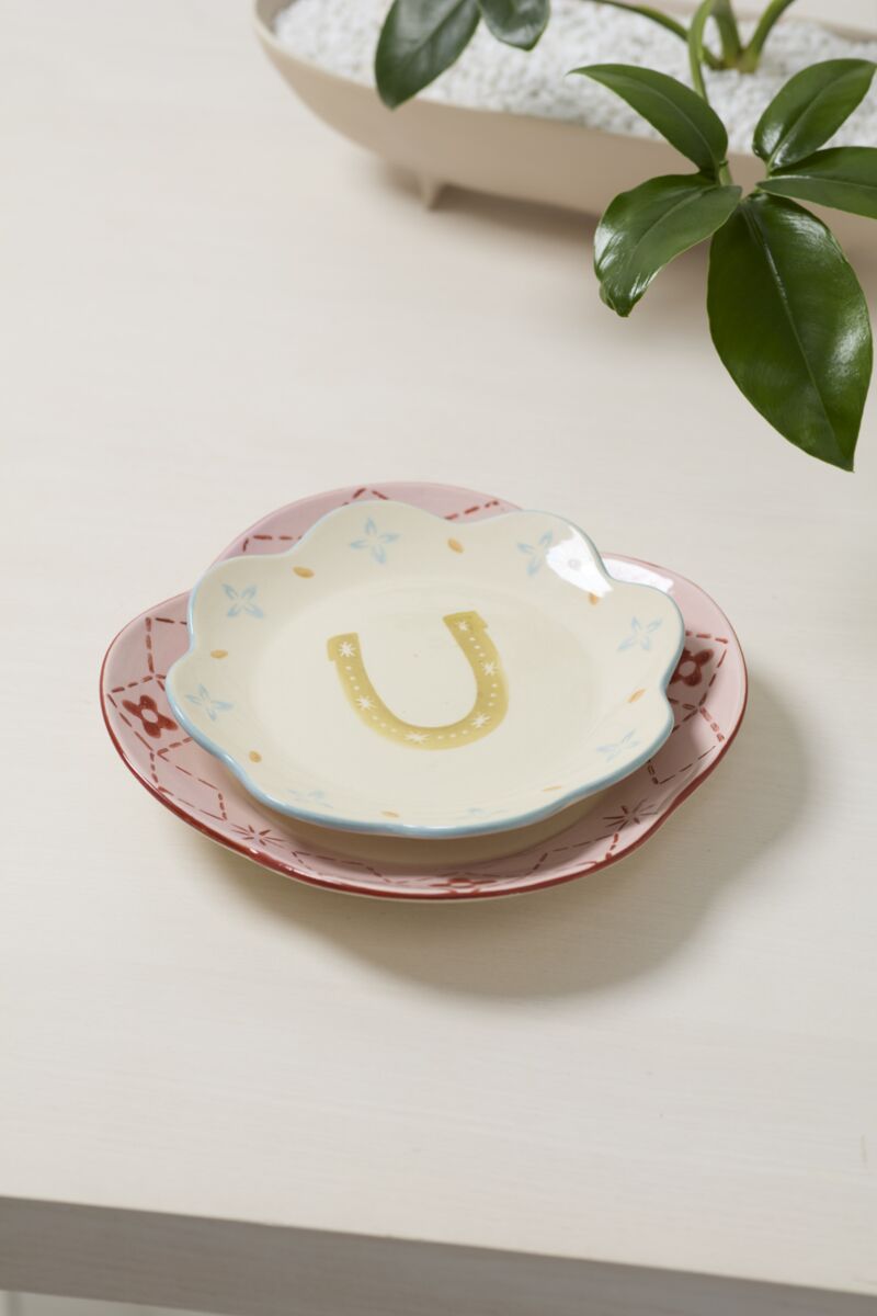 Design Shop Good Luck Plate 8.25", Set of 4