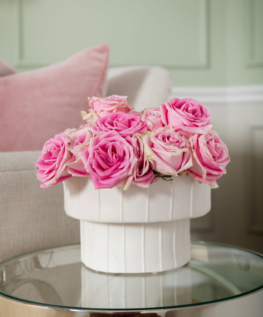 Villa & House Girasol Vase, Blanc de Chine