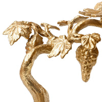 Villa & House Grape Vine Statue, Gold Leaf