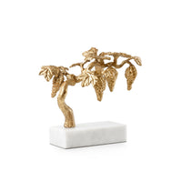 Villa & House Grape Vine Statue, Gold Leaf