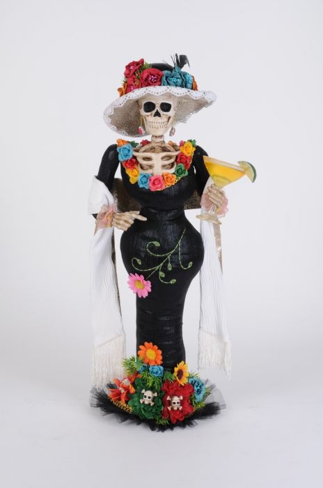 Karen Didion Fiesta Flores Lady Skeleton