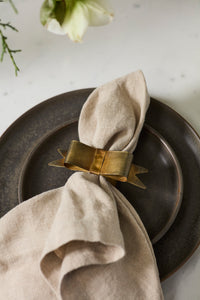 Design Shop Hattie Bow Napkin Ring 4.25"x 1"x 2", Set of 6