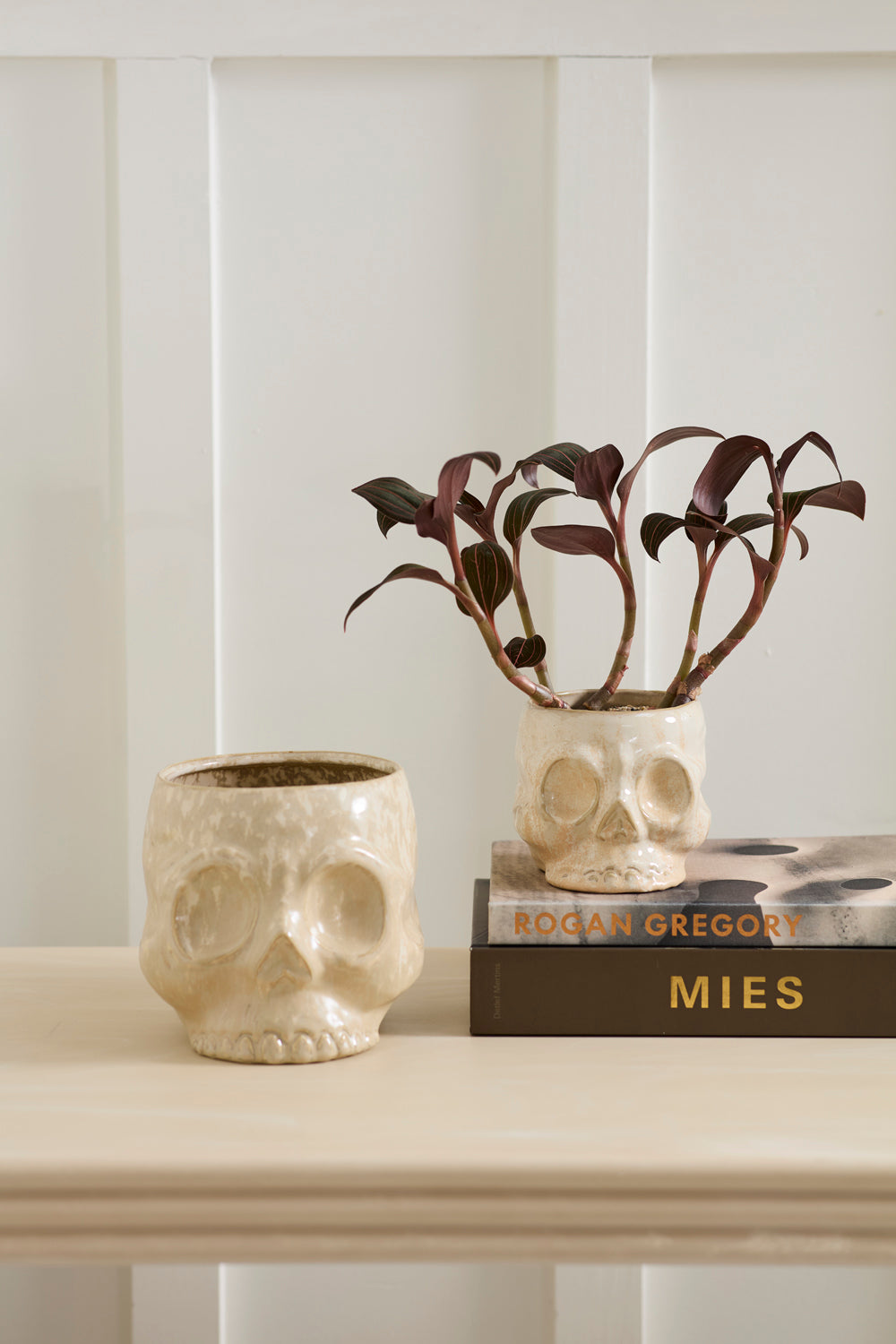 Design Shop Haunting Skull Pot 5.5"x 4.75"x 4.25"