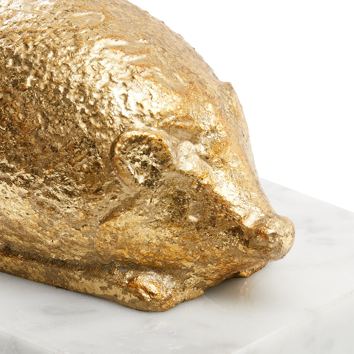 Villa & House Hedgehog Statue, Gold Leaf
