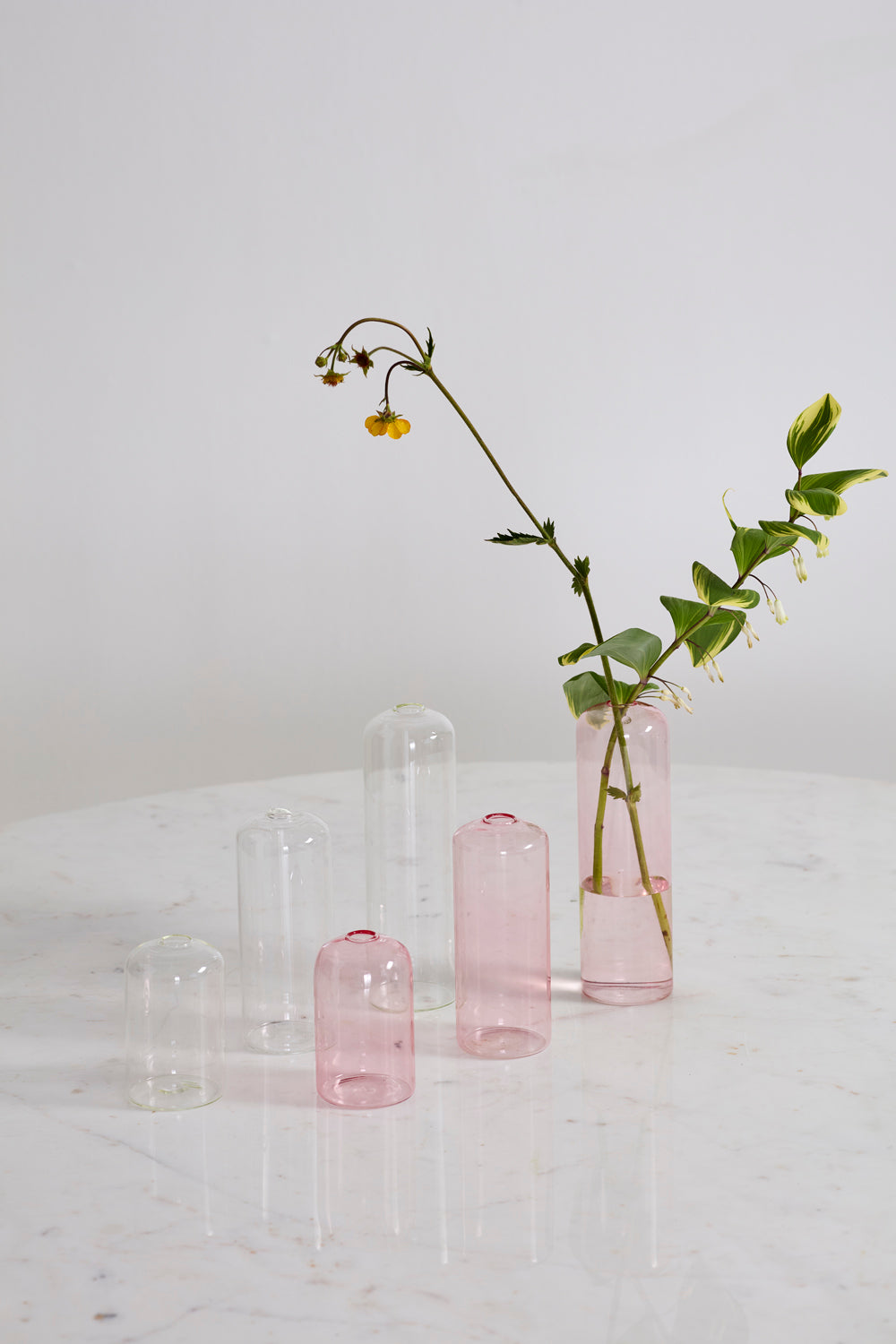 Design Shop Jacques Footed Vase 4"x 6", Set of 2