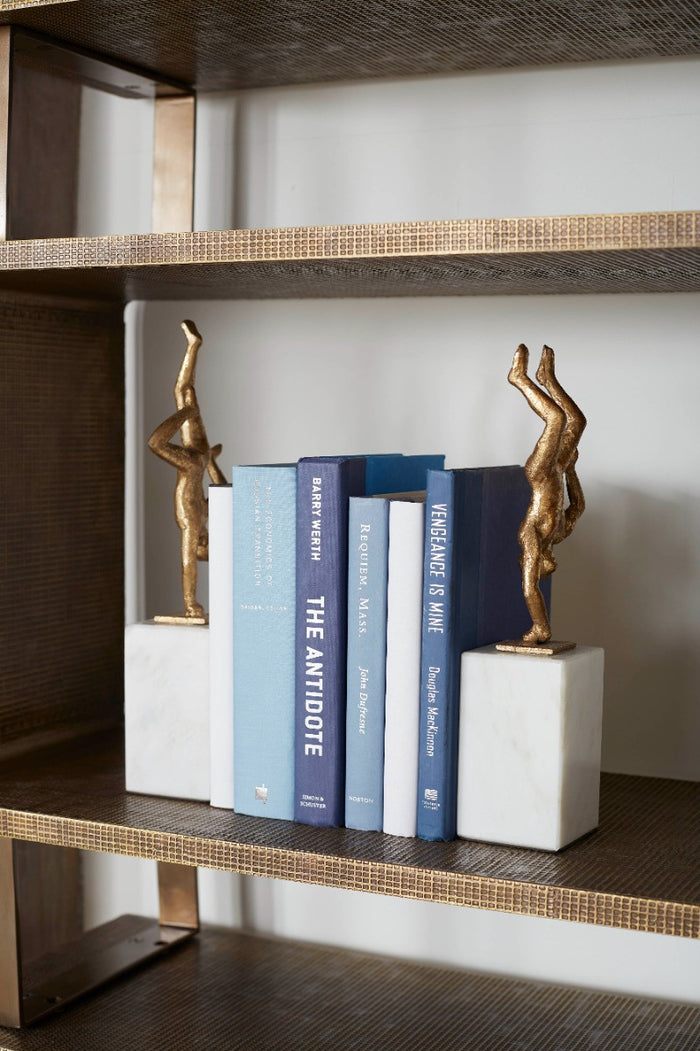 Villa & House Handstand Statue (Pair), Gold Leaf